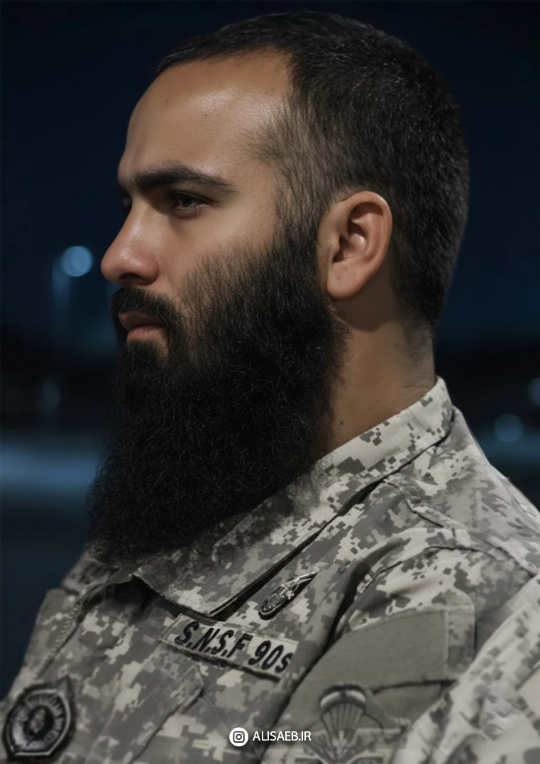 تصویرسازی شهید مدافع حرم امیر سیاوشی